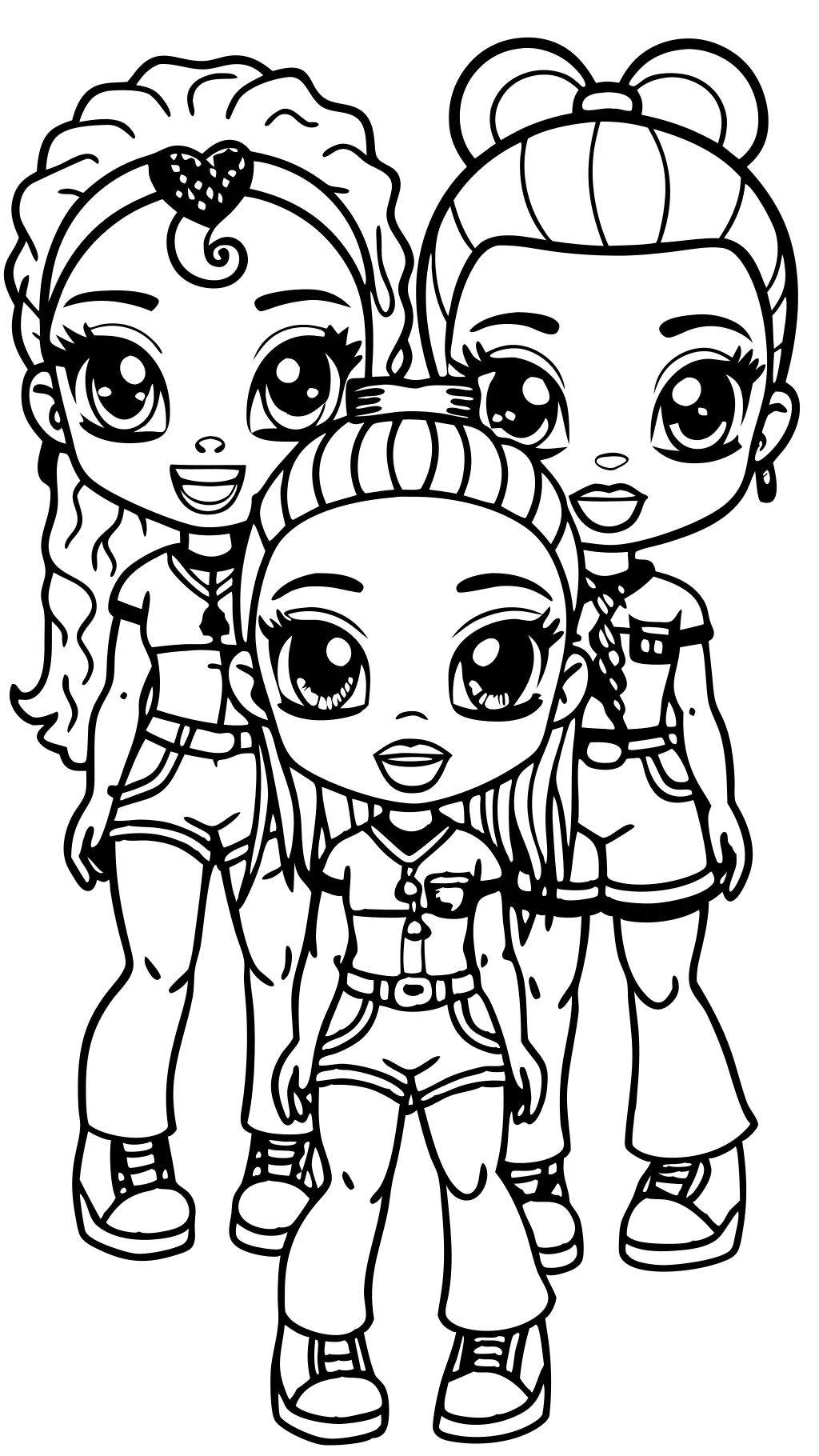 bratz dolls coloring pages